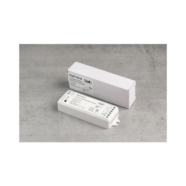 Fly-Fi Диммер/Контроллер V2-S - 1CH*5A 12-24В DC, WW+CW CCT Controller, CV, пластик, гарантия 5 лет FF-D-V2-S
