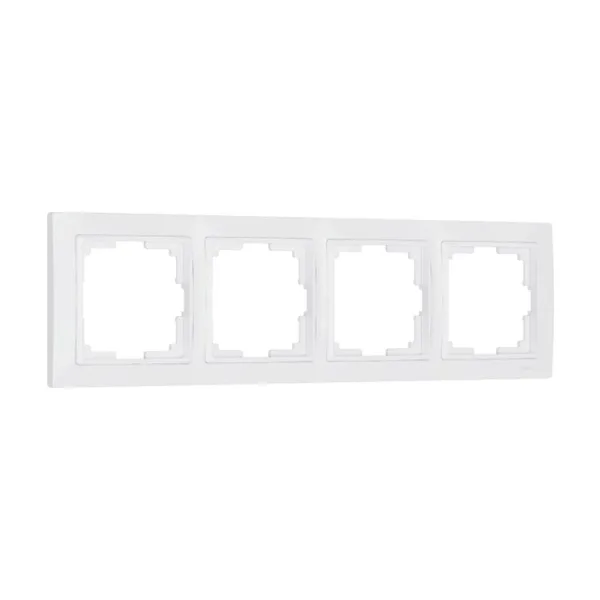 Рамка Werkel W0042001/ Рамка на 4 поста Snabb basic (белый)