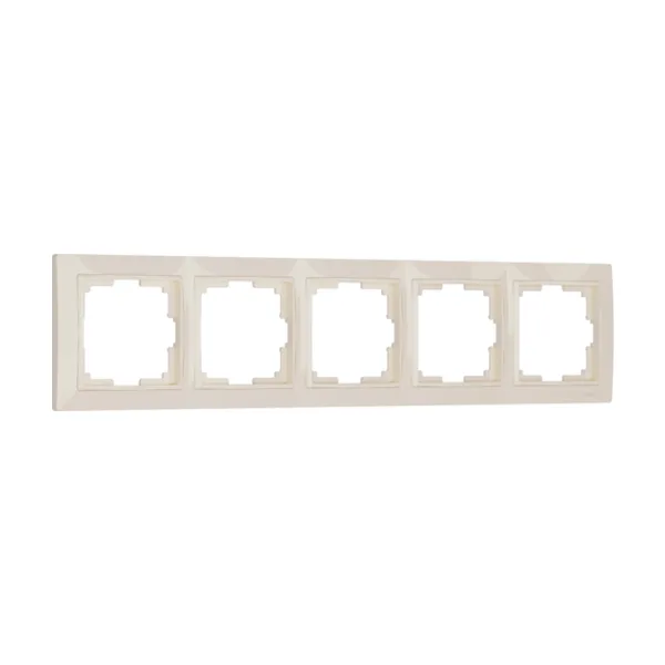 Рамка Werkel W0052003/ Рамка на 5 постов Snabb basic (слоновая кость)