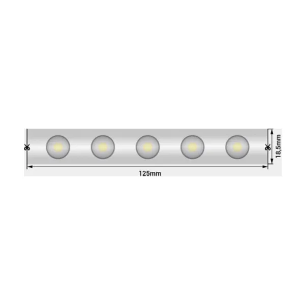 Светодиодная лента Wallwasher 2835, 48 LED/м, 18 Вт/м, 24В, IP67, Цвет: Теплый белый, SWG-248-24-WW20/45-67 008217