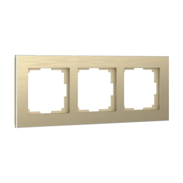 Рамка Werkel W0031711/ Рамка на 3 поста Aluminium (шампань)