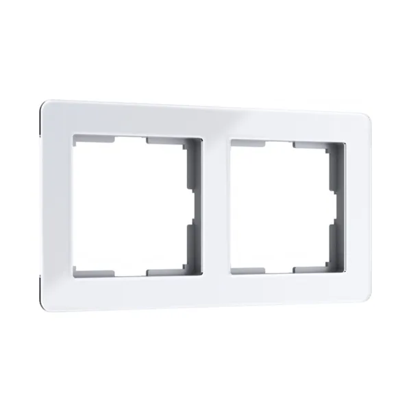 Рамка Werkel Acrylic белый W0022701/ Рамка на 2 поста Acrylic (белый)