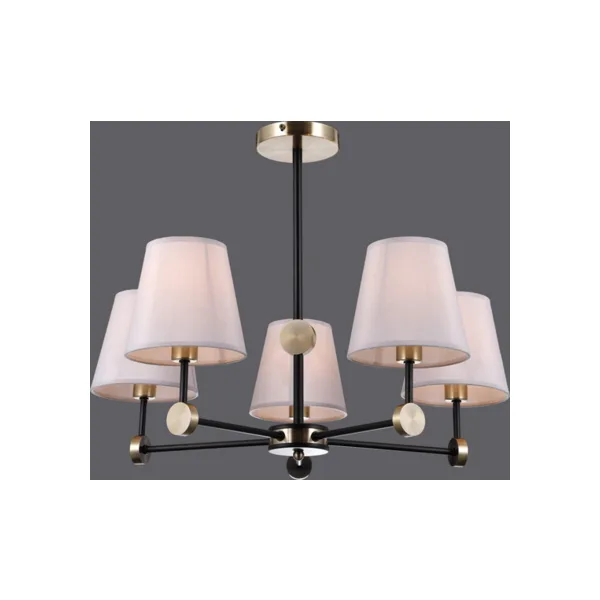 Потолочная люстра ILLUMICO IL0394-5CSQ-24 BK AB CASTOR