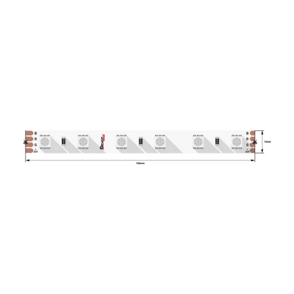 Светодиодная лента DesignLed LUX, 60 шт/м, 24 В, IP33, RGB, 5 м DSG560-24-RGB-33