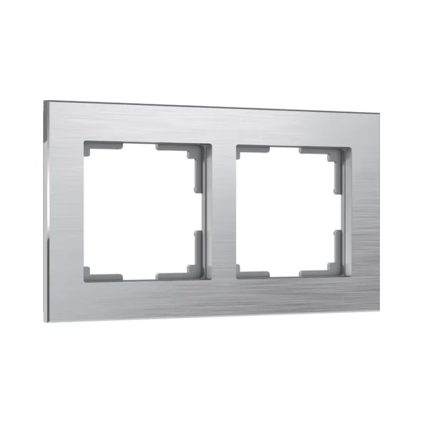 Рамка Werkel W0021706/ Рамка на 2 поста Aluminium (алюминий)