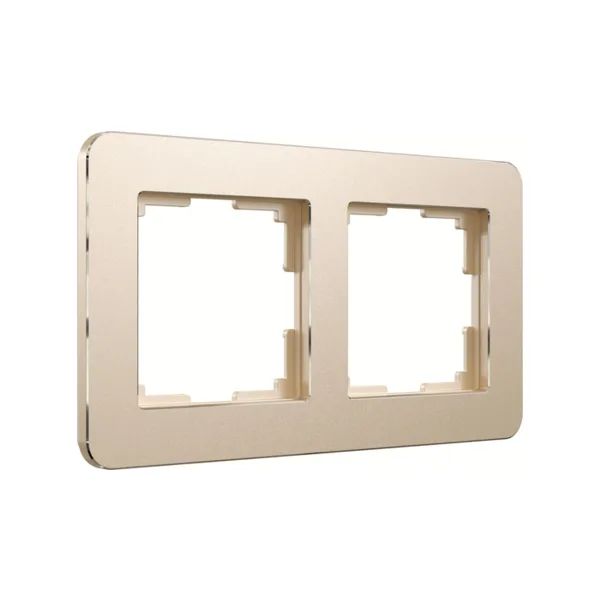 Рамка Werkel Platinum шампань W0022611/ Рамка на 2 поста Platinum (шампань)