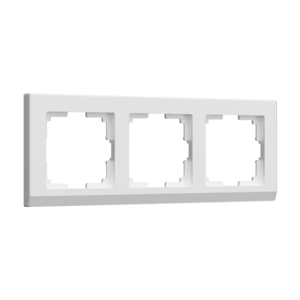 Рамка Werkel W0031801/ Рамка на 3 поста Stark (белый)