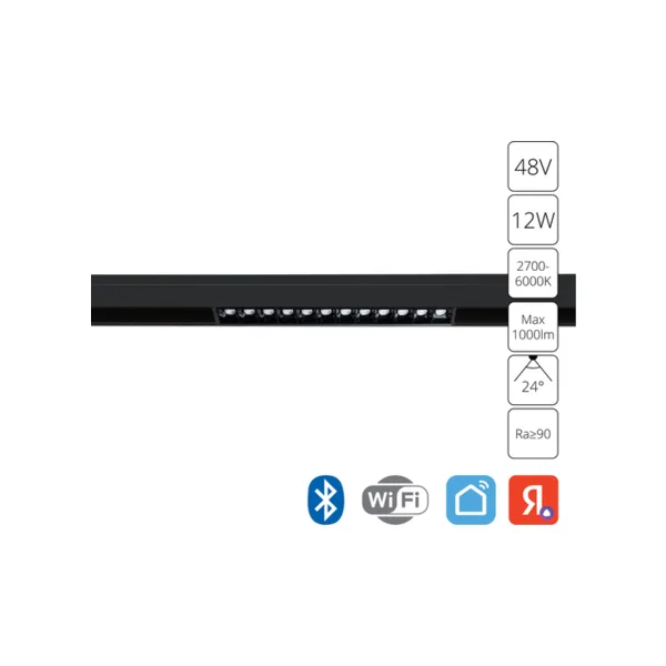 Трековый светильник Arte Lamp Linea A4694PL-1BK