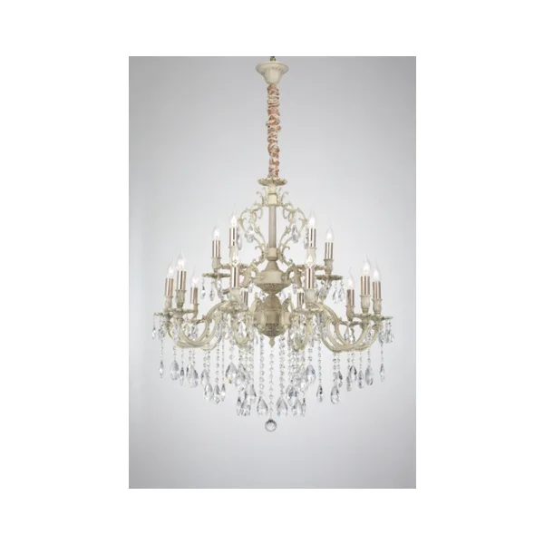 Подвесная хрустальная люстра Lucia Tucci BARLETTA BARLETTA 1730.15 cream white