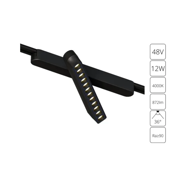 Трековый светильник Arte Lamp Rapid A6161PL-1BK