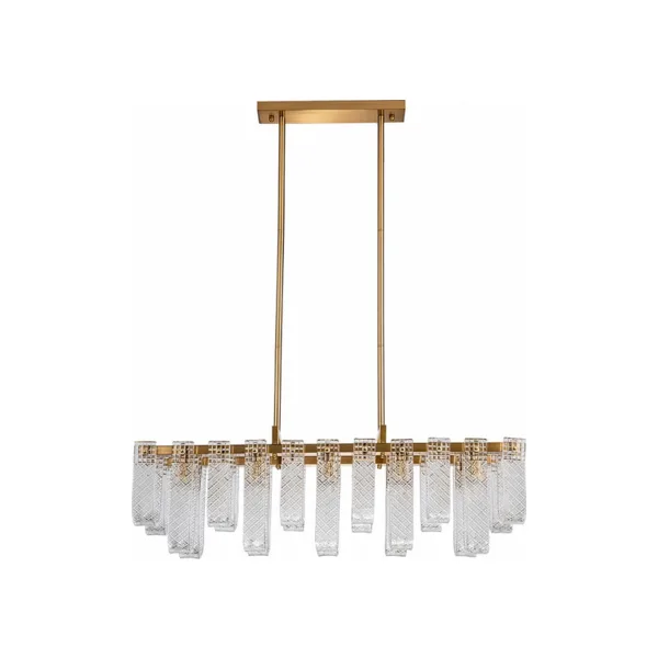 Люстра на штанге Indigo Brina 12027/10PL Brass