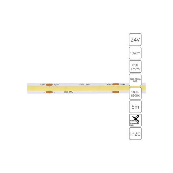 Светодиодная лента Arte Lamp Lane A2432008-03-6K