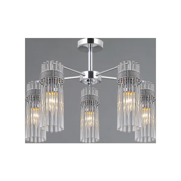 Потолочная люстра ILLUMICO IL0761-5CSQ-25 CR GENOA