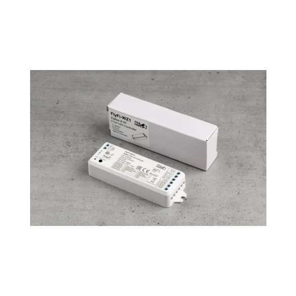 Fly-Fi Диммер/Контроллер WZ1 - 2CH*5A 12-36В DC, Zigbee & RF, CV, PD, Tuya App, пластик, гарантия 5 лет FF-C-WZ1