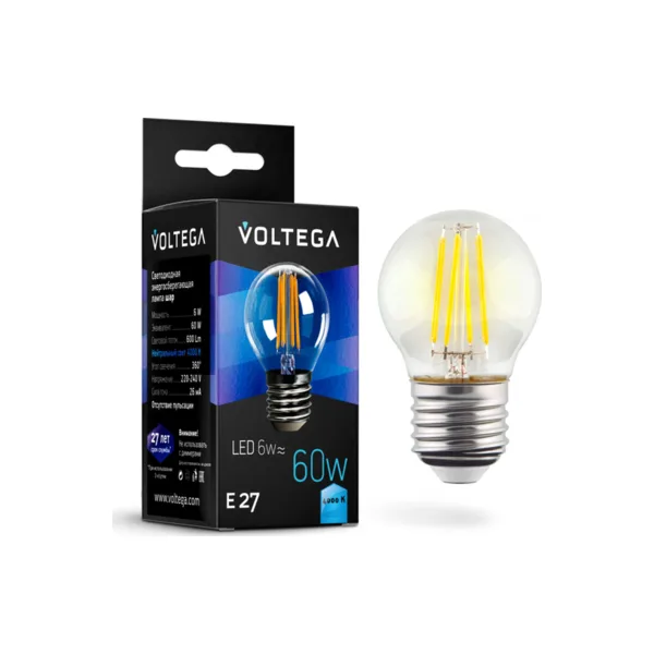 Лампочка светодиодная Globe E27 6W 7024