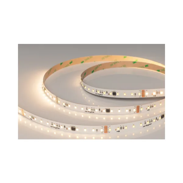 Светодиодная лента Arlight 2835, 96 шт/м, 13.5 Вт/м, 24 В, IP20, 3000 K тёплый белый, 12 мм, 5 м 058173