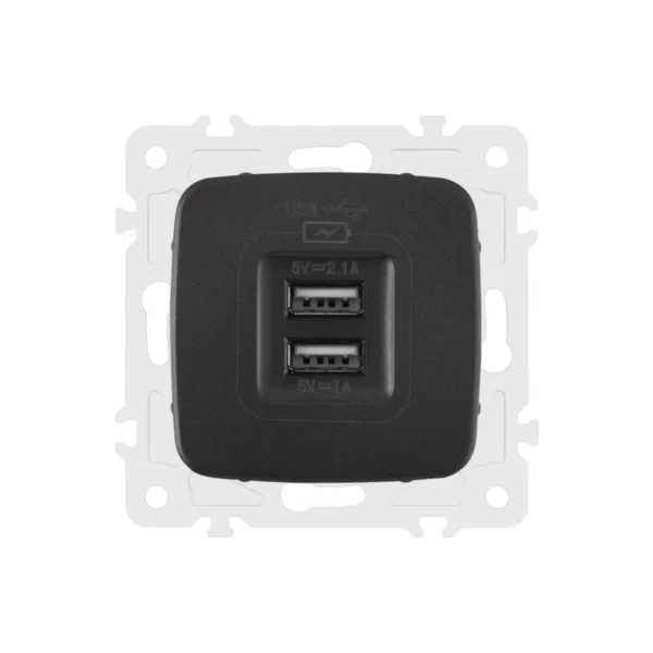 Розетка Arte Milano Am-205 205.46-1.black