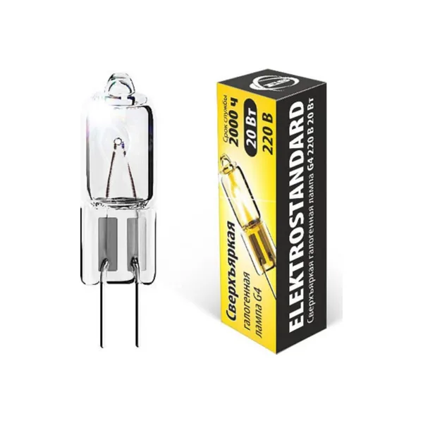 Лампа галогеновая Elektrostandard G4 220V G4 20Вт 2700K a025174