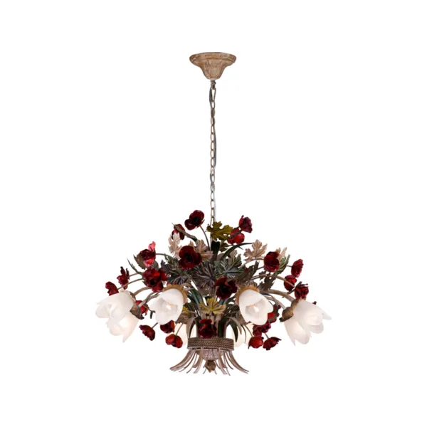 Люстра подвесная с цветочками Lucia Tucci FIORI Fiori di rose 1760.8