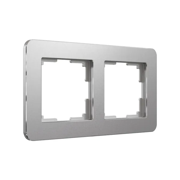 Рамка Werkel Platinum алюминий W0022606/ Рамка на 2 поста Platinum (алюминий)
