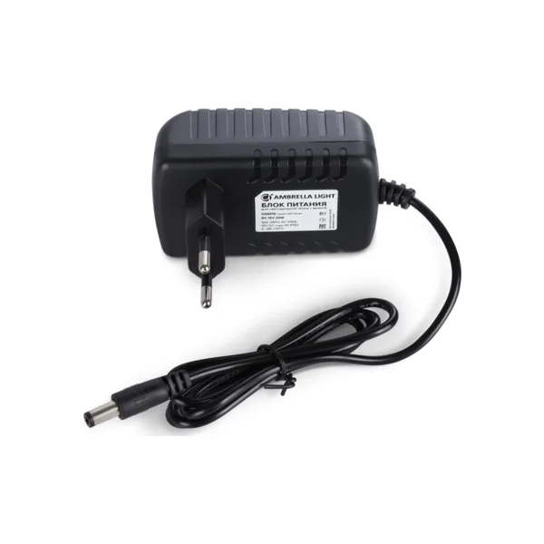Блок питания (адаптер) для светодиодной ленты с вилкой 12V 24W Ambrella LED Driver 12V GS8510