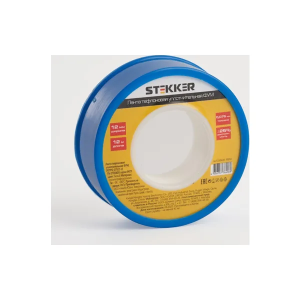 Уплотнительная лента тефлоновая Stekker INTP12-07512-12 39914