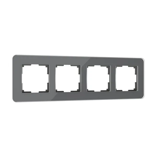 Рамка Werkel Elite графит W0042440/ Рамка на 4 поста Elite (графит, стекло)