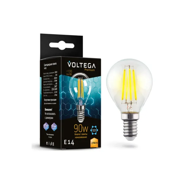 Лампочка светодиодная Globe E14 9W Graphene 7221