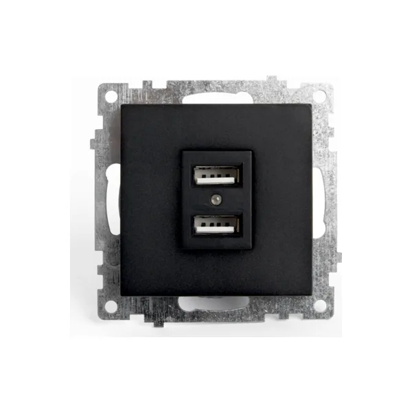 Розетка USB 2-местная (механизм) Stekker Катрин 39616