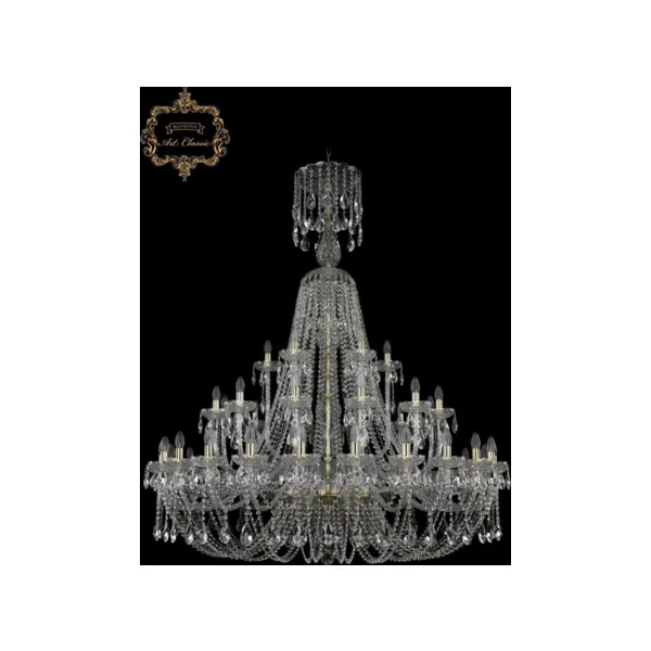 Подвесная хрустальная люстра Art Classic 11.21 11.21.24+12+6.530.XL-170.Gd.Sp