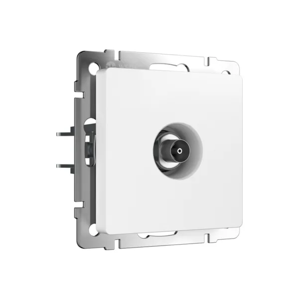 Розетка Werkel W1183061/ ТВ-розетка оконечная (белый матовый)