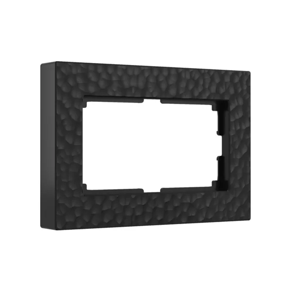 Рамка Werkel W0082408/ Рамка для двойной розетки Hammer (черный)