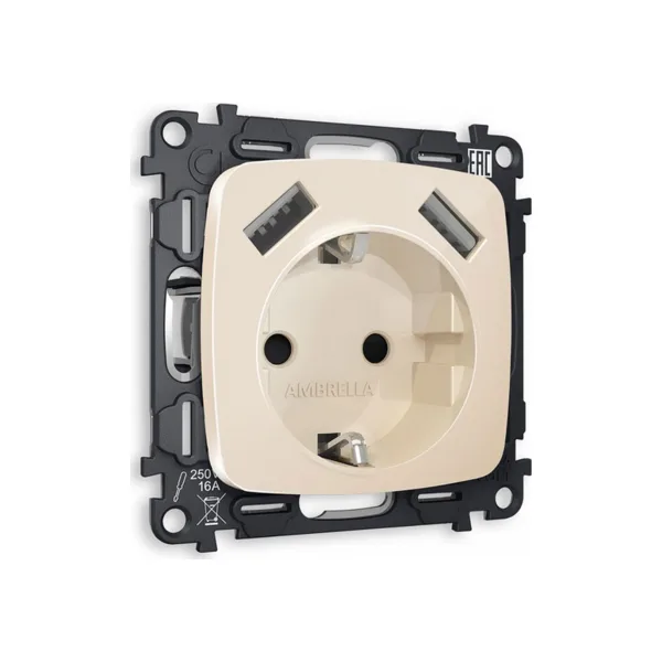 Розетка Ambrella Volt OMEGA MO309010