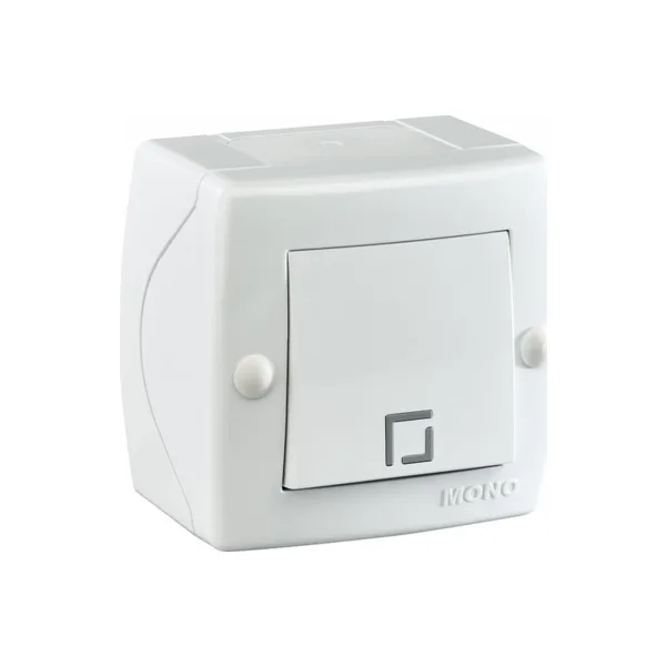 Выключатель одноклавишный Mono Electric Octans IP20 104-010101-100