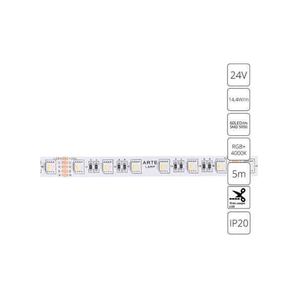 Светодиодная лента Arte Lamp Tape A2406012-01-RGB4K