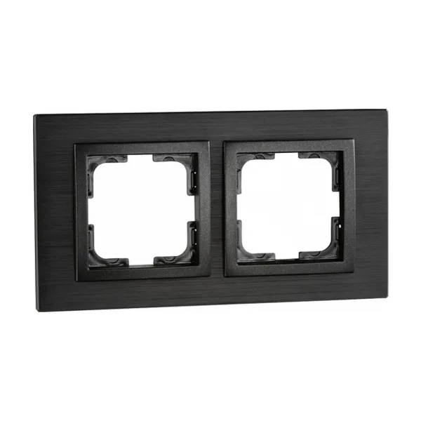 Рамка на 2 поста Mono Electric Style Aluminium 107-820000-161