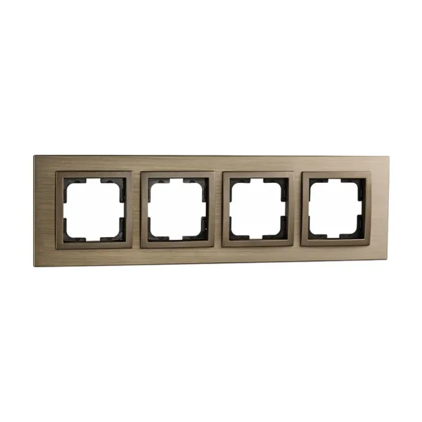 Рамка на 4 поста Mono Electric Style Aluminium 107-810000-163