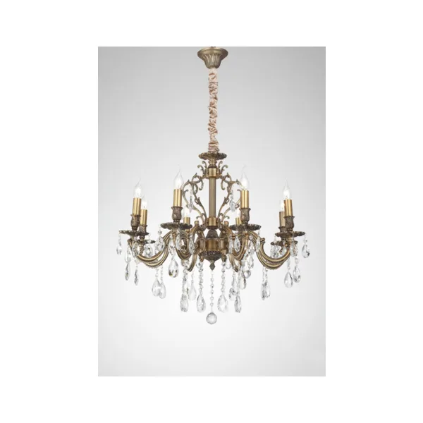 Подвесная хрустальная люстра Lucia Tucci BARLETTA BARLETTA 1730.8 antique