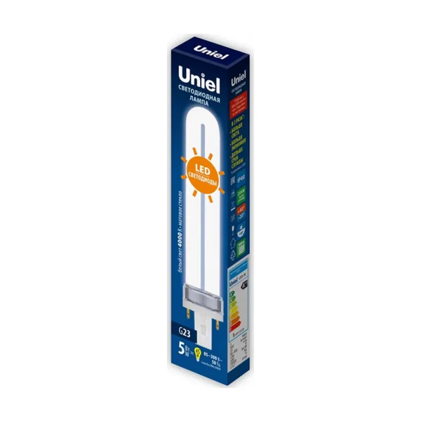 Лампа светодиодная Uniel LED-PL G23 5Вт 4000K UL-00005661