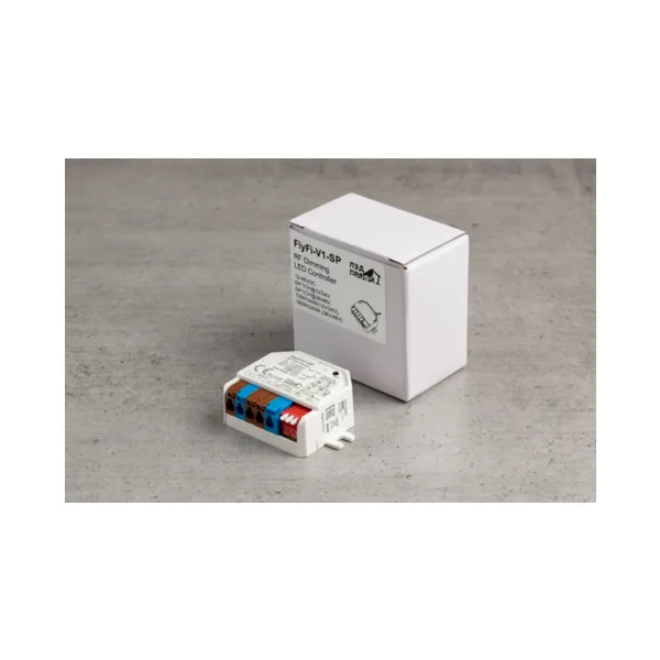 Fly-Fi Диммер/Контроллер V1-SP - 1CH*6A 12-48В DC, Push-DIM, CV, пластик, гарантия 5 лет FF-D-V1-SP