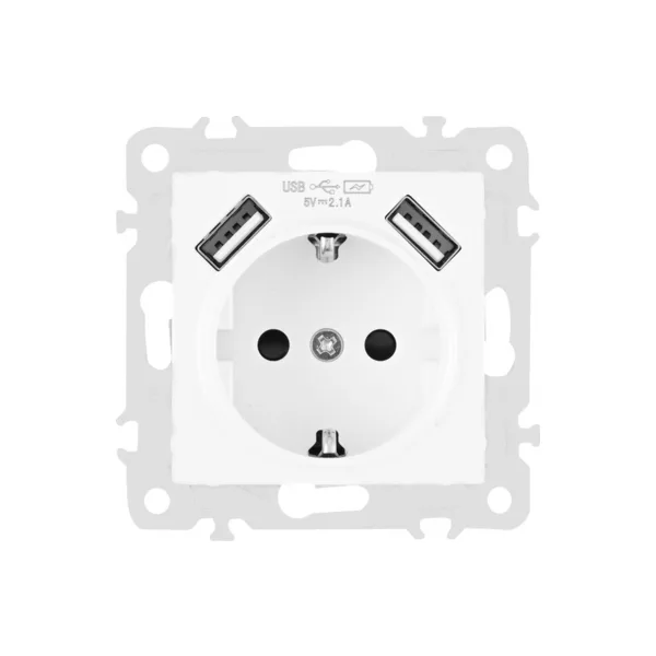 Розетка Arte Milano Am-206 206.47-1.white