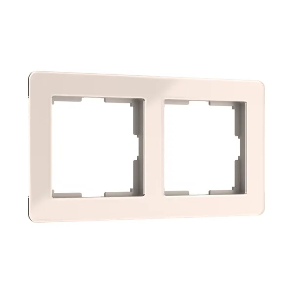 Рамка Werkel Acrylic айвори W0022743/ Рамка на 2 поста Acrylic (айвори)