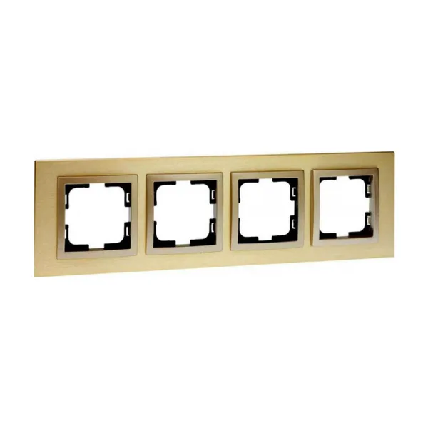 Рамка на 4 поста Mono Electric Style Aluminium 107-830000-163