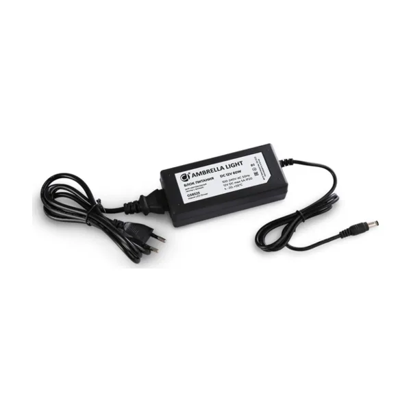 Блок питания для светодиодной ленты с вилкой 12V 60W Ambrella LED Driver 12V GS8525