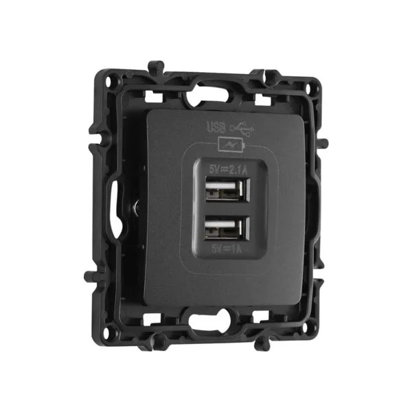 Розетка Arte Milano Am-217 217.46-1.black