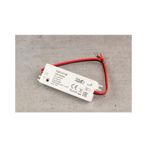 Fly-Fi Диммер/Контроллер V1-M - 1CH*5A 12-24В DC, Mini Controller, CV, пластик, гарантия 5 лет FF-D-V1-M
