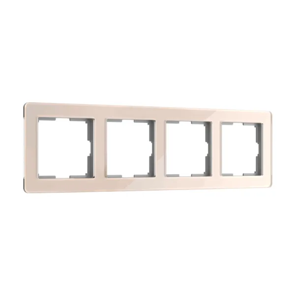 Рамка Werkel W0042743/ Рамка на 4 поста Acrylic (айвори)