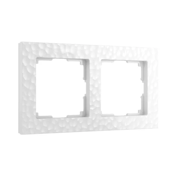 Рамка Werkel W0022401/ Рамка на 2 поста Hammer (белый)