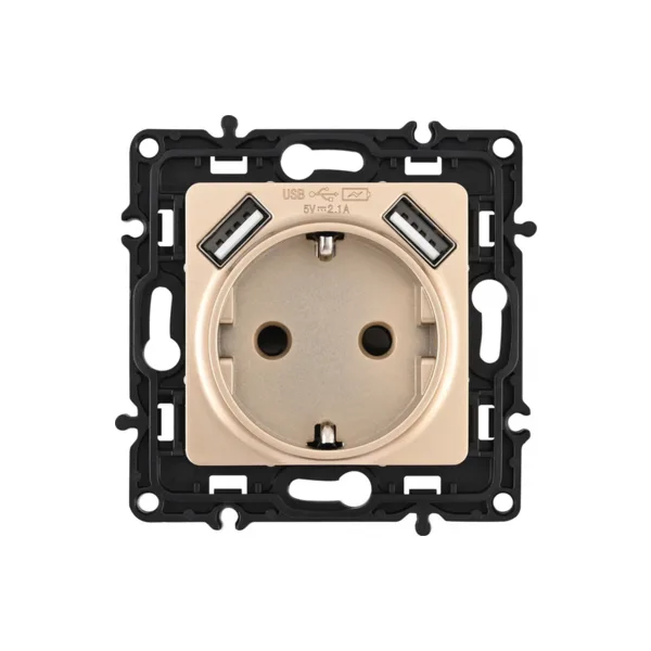 Розетка Arte Milano Am-217 217.47-1.shampan
