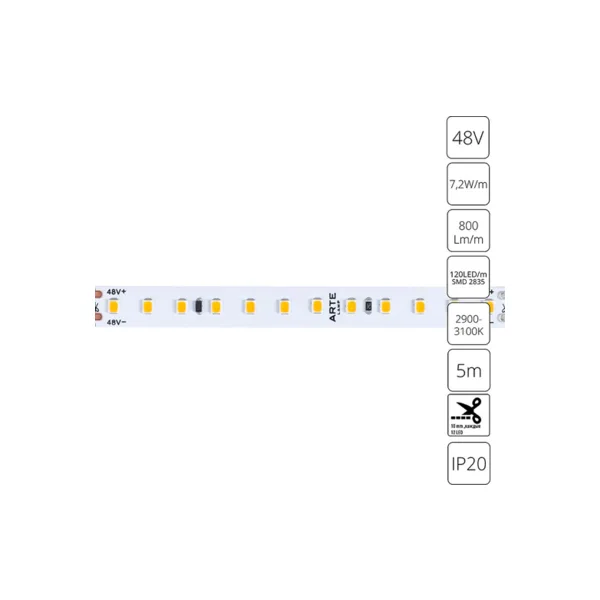 Светодиодная лента Arte Lamp Tape A4812010-01-3K